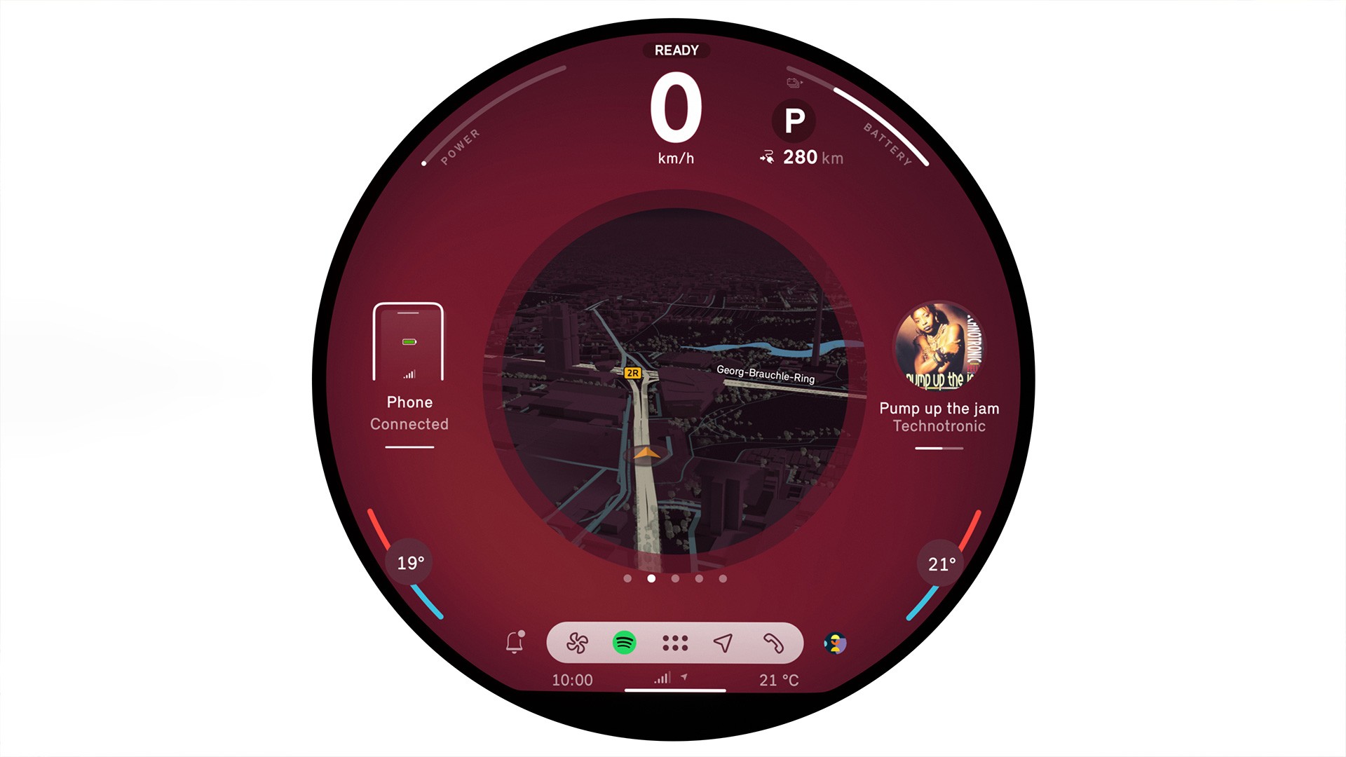 MINI Aceman 100% eléctrico - interior - pantalla oled